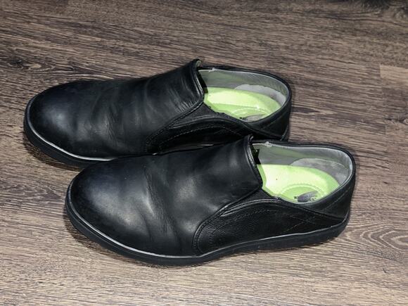 Red Wing Shoes Cross Lite Safety Toe Slip-on Black Leather Mens Shoe size 9.5